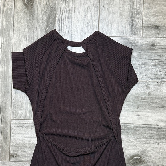 ASOS Chic Dark Brown Backless Maxi Dress - Picture 5 of 8